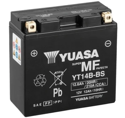 YT14B-BS YUASA Стартерная аккумуляторная батарея