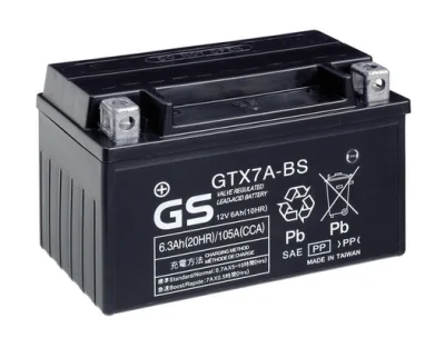 GS-GTX7A-BS GS Стартерная аккумуляторная батарея