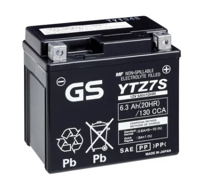 GS-YTZ7S GS Стартерная аккумуляторная батарея