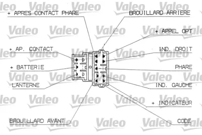 Выключатель на рулевой колонке VALEO 251304