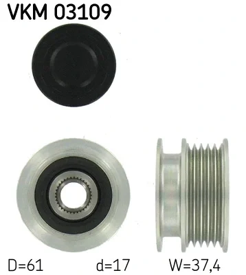 VKM 03109 SKF Механизм свободного хода генератора