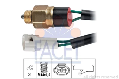 7.6155 FACET Выключатель, фара заднего хода