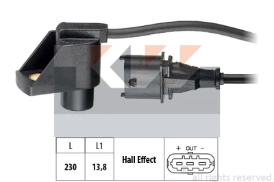 Датчик, положение распределительного вала KW 453331
