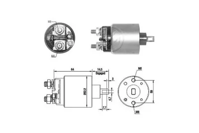 Тяговое реле, стартер ERA ZM1710