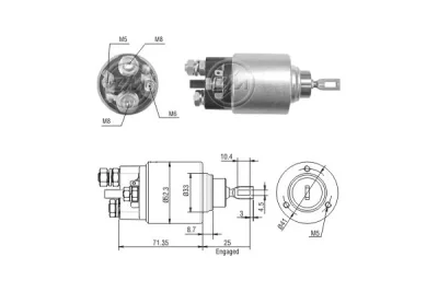 ZM378 ERA Тяговое реле, стартер