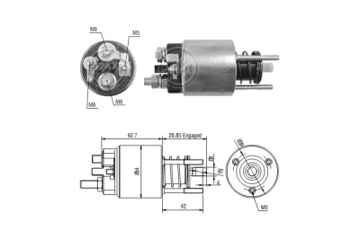 Тяговое реле, стартер ERA ZM396