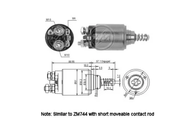 ZM544 ERA Тяговое реле, стартер