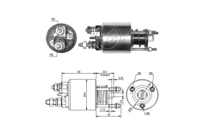 ZM6595 ERA Тяговое реле, стартер