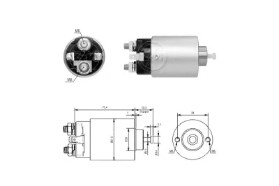 ZM6698 ERA Тяговое реле, стартер