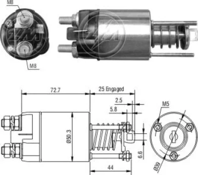 ZM 7-651 ZM Тяговое реле, стартер