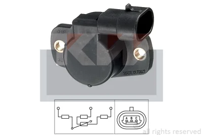 Датчик, положение дроссельной заслонки KW 495001