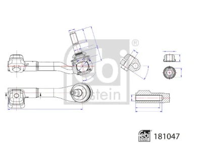 Наконечник поперечной рулевой тяги FEBI 181047